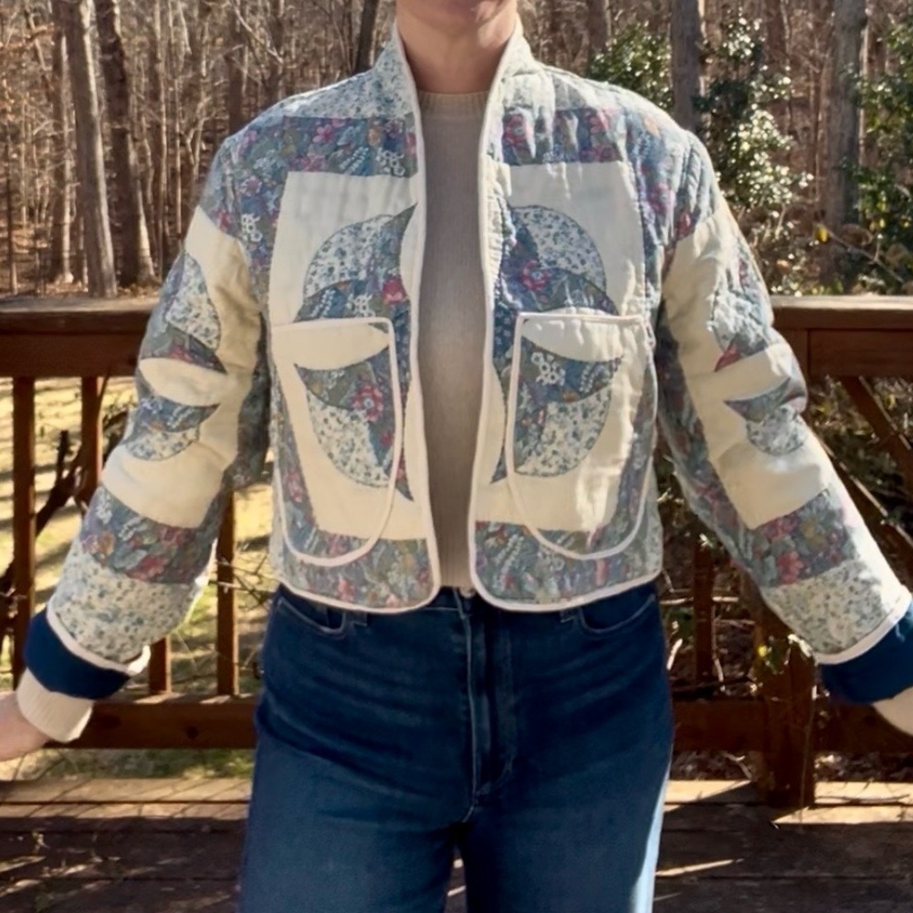Handmade quilted jacket - Picture 5 of 7